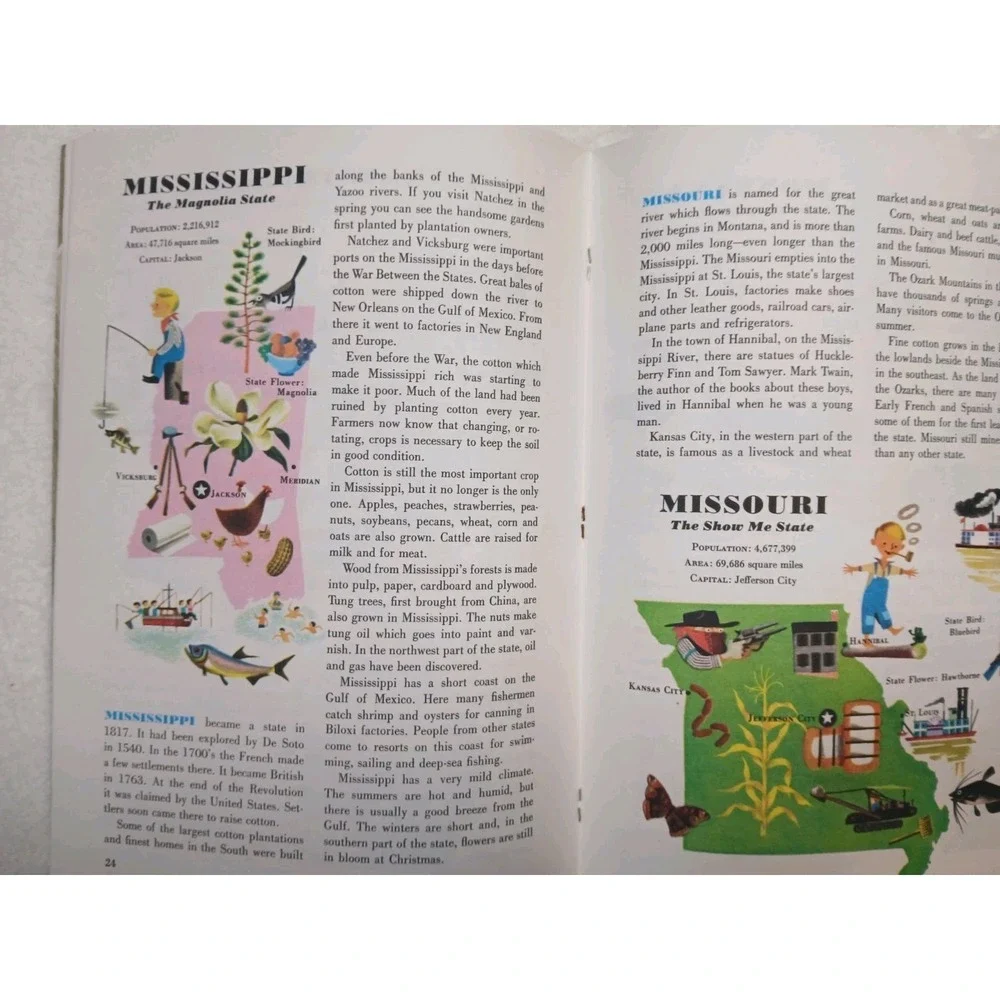 Our 50 United States Exploring Earth Golden Book Eugene & Katherine Sharp 1974